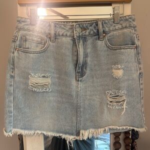 PacSun Blue A-Line Mini Skirt Casual